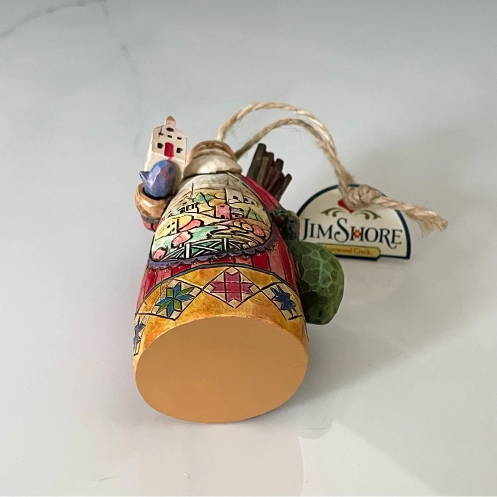 Santa Holding Church Ornament by Jim Shore